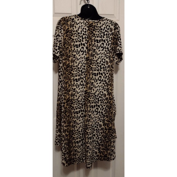 "Lucky & Blessed" Leopard dress & Black Lace Cover-up by "Southern Stitch" (XL) - Picture 3 of 4